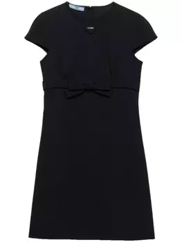 Мини-платье из соболя Prada, черный