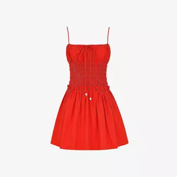 Мини-Платье из тканого материала со сборками Mistress Rocks, красный