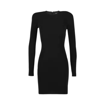 Мини-платье из твила Balenciaga, цвет Черный