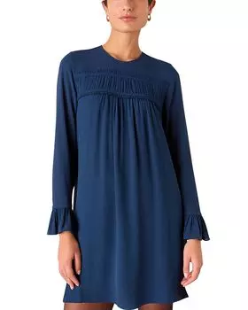 Мини-платье Jemma с оборками Whistles, синий