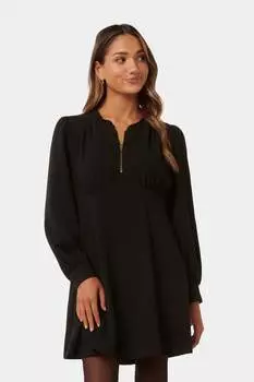 Мини-Платье Jensen Petite с кулиской Forever New, черный