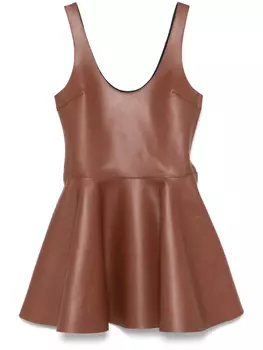Мини-платье JW Anderson Circle, коричневый