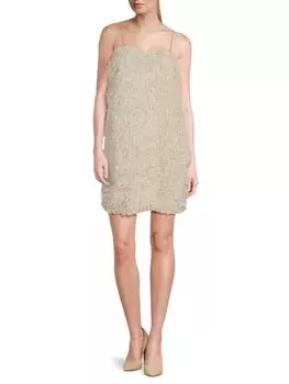 Мини-платье Kari с бахромой Vero Moda, цвет Birch