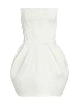 Мини-платье Kate без бретелек Michael Costello Collection, слоновая кость