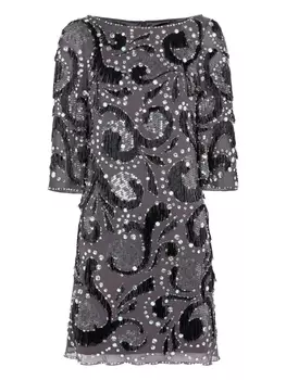 Мини-платье Китти Jenny Packham, серый