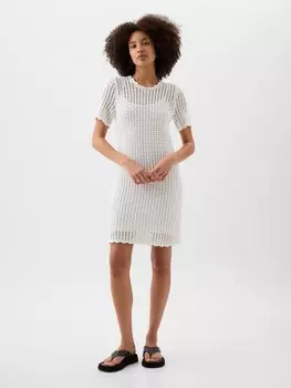 Мини-Платье крючком Gap, белый