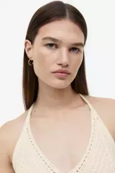 Мини-платье крючком H&M, бежевый