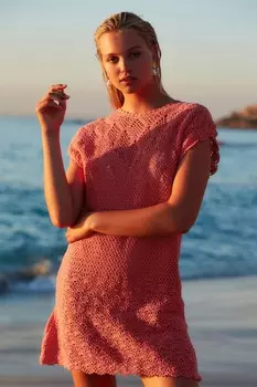 Мини-Платье крючком Next, розовый