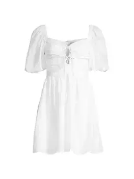 Мини-платье L'oasis Odelia Faithfull The Brand, белый