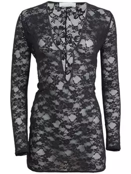Мини-платье Le Stretch Lace Fleur Du Mal, черный