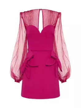 Мини-платье Lilah с декором Rebecca Vallance, цвет berry