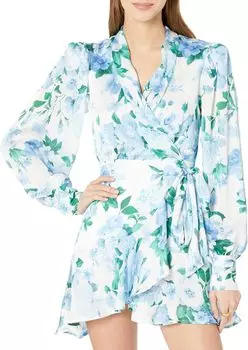 Мини-платье Lisette line and dot, цвет Blue Multi