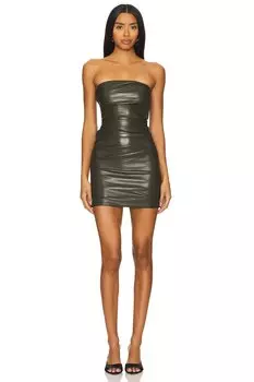 Мини-Платье liv из искусственной кожи House Of Harlow 1960, зеленый