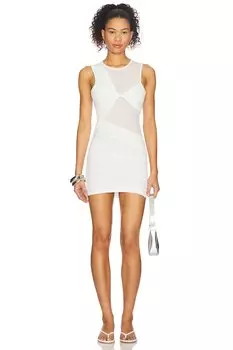 Мини-платье Lizzie Superdown, white