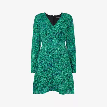 Мини-Платье Lori с цветочным принтом и длинными рукавами Whistles, мультиколор