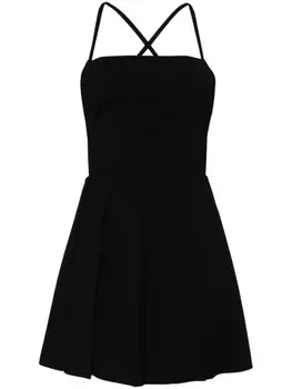 Мини-платье Low Classic с перекрещивающимися бретелями, черный