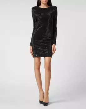Мини-платье LS Crystal Philipp Plein, черный