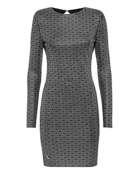 Мини-платье LS Crystal с кристаллами Philipp Plein, черный