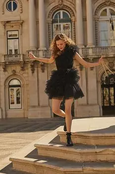 Мини-платье Mac Duggal на одно плечо, черный