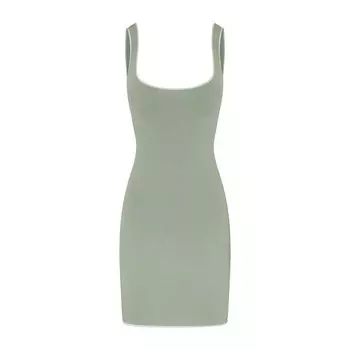 Мини-платье-майка SKIMS Seamless Modal, цвет Mineral