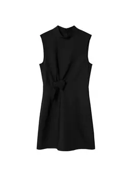 Мини платье MANGO Dress Lana, черный