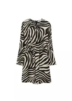 Мини платье MANGO Dress Monday, черный