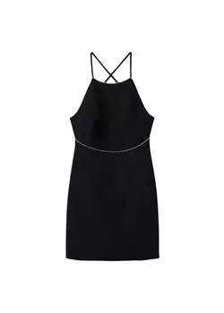 Мини платье MANGO Dress Pedrera, черный