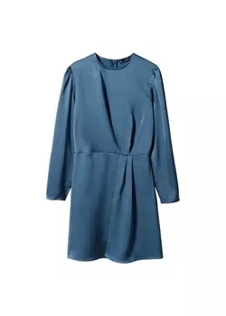Мини платье MANGO Dress Tonya, синий
