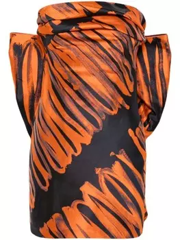 Мини-платье Maria Lucia Hohan Elise, оранжевый