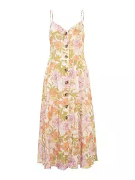 Мини-платье Mavi "BUTTON UP DRESS", платье на тонких бретельках, цвет Pink Rose Print