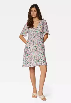 Мини-платье Mavi "SHORT SLEEVE WOVEN DRESS", короткое платье, цвет Watercolor Print