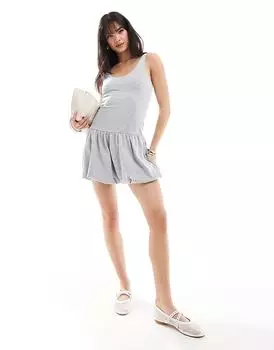 Мини-платье-меланж с пуховым принтом Miss Selfridge