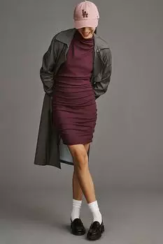 Мини-платье Michael Stars Gia в рубчик, темно-красный