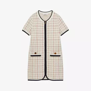 Мини-Платье Mila из твида с накладными карманами 4-9 лет Reiss, розовый