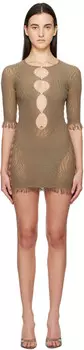 Мини-платье Miranda Hotfix Taupe Poster Girl