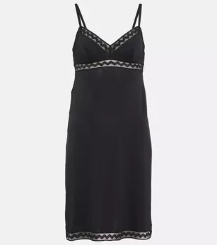 Мини-платье Mlody с кружевом ERES, черный