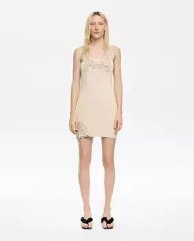 Мини-платье на бретельках Bimba y Lola, цвет Crudo