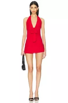 Мини-платье на завязках Jade More To Come, cherry red