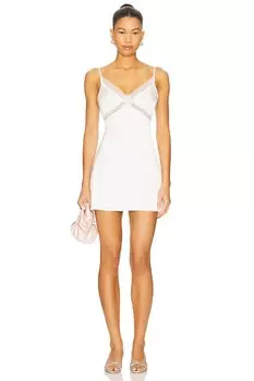 Мини-платье Nidia Superdown, white