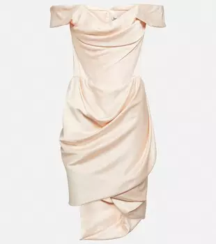 Мини-платье Nova Cora из креп-сатина VIVIENNE WESTWOOD, розовый