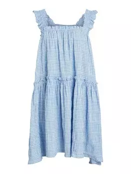 Мини платье OBJECT Dress Azana, светло-синий