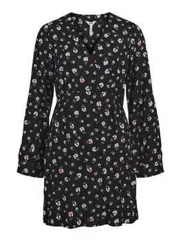 Мини платье OBJECT Dress Ditta, черный