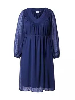 Мини платье ONLY Carmakoma Dress CARAnine, темно-синий