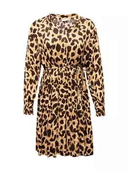 Мини платье ONLY Carmakoma Dress VIVIENNE, бежевый