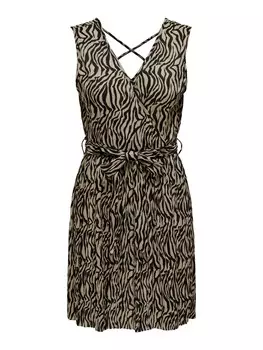 Мини платье ONLY Dress ONLSafari, цвет dark beige/black