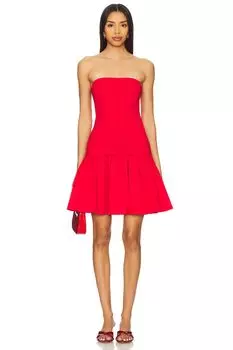 Мини-платье Oriana Alice + Olivia, bright ruby