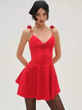 Мини-Платье Orsa For Love & Lemons, красный