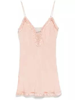Мини-платье от Alexander McQueen из атласа, розовый