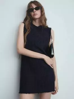 Мини-платье от тины Mango, темно-синий