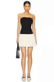 Мини-платье Palma Line & Dot, black & cream